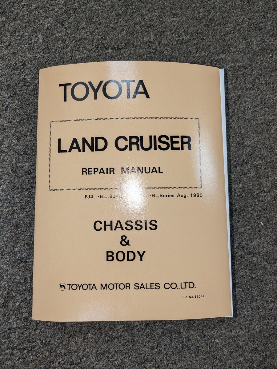 1983-1984 Toyota Land Cruiser FJ40 FJ43 FJ45 FJ60 Shop Service
