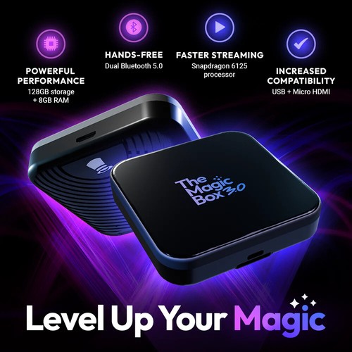 The Magic Box 3.0 Wireless CarPlay/Android Auto Adapter Wireless Auto NEW VER 3 - Picture 9 of 11
