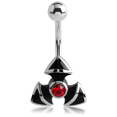 Bauchnabelpiercing Tribal Sun Sonne Fantasie Navel Banana Gothic ONYX Ohrstecker
