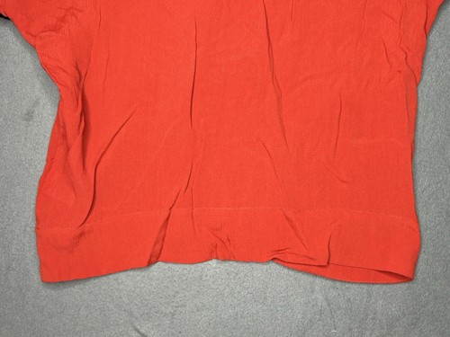 Anthropologie Yoana Baraschi Orange Viscose Boho Embroidered Tunic Blouse Small - Picture 15 of 23