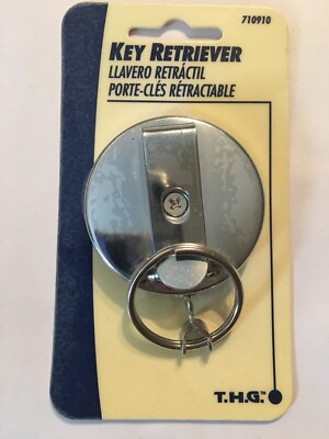 Hillman Retractable Key Retriever Hooks Onto Belt 24  Chain NEW In Package