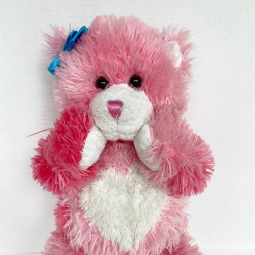 Build A Bear Pink Teddy Plush Magnetic Kisses For You Valentine's Day RETIRED