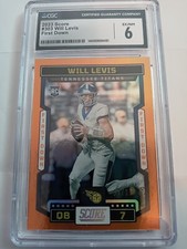 2023 Score Will Levis (RC) #303 Orange Graded 6 Error Card - Is 3 Of 10 - RARE