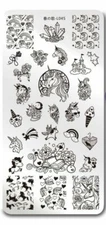 Nail Art Stamping Unicorn Pattern Manicure Template Image Plate DIY L045