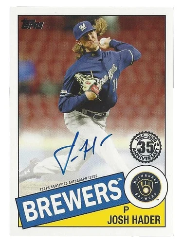 Topps Josh Hader Baseball 2020 Season Sports Trading Cards & Accessories