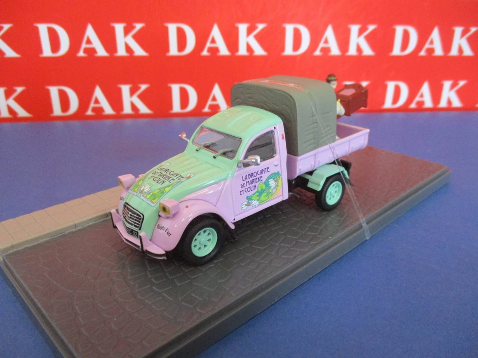 Die cast 1/43 Modellino Auto Citroen 2CV AKS 400 Pick-Up Rigattiere - Immagine 2 di 4