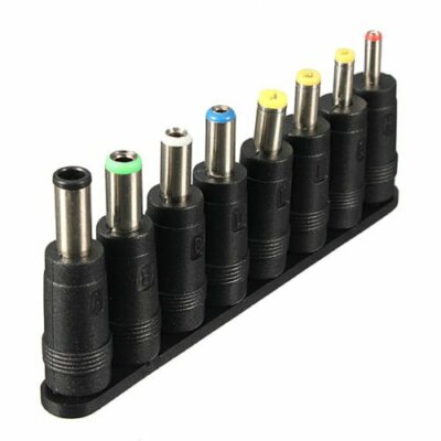 8pcs Angled Tips Universal Notebook AC DC Power Adapter Socket Plug Connector