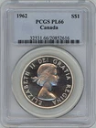 1962 Canada silver $1 PCGS PL66