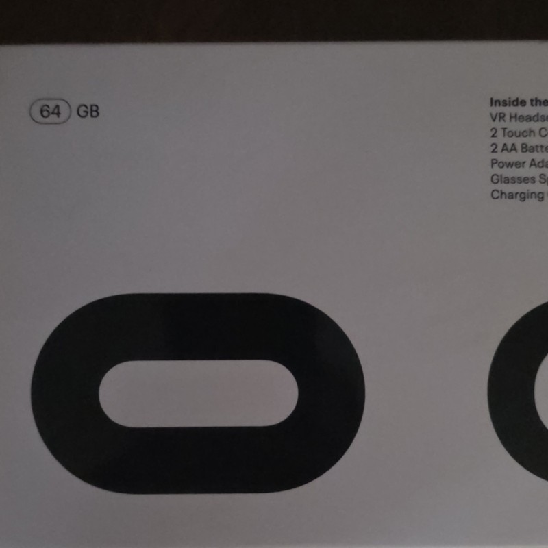 Oculus Quest 2 64GB Standalone VR Headset, White w/ 2 Touch Controllers