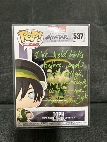 Jessie Flower Signed Funko Pop Toph Avatar Last Airbender