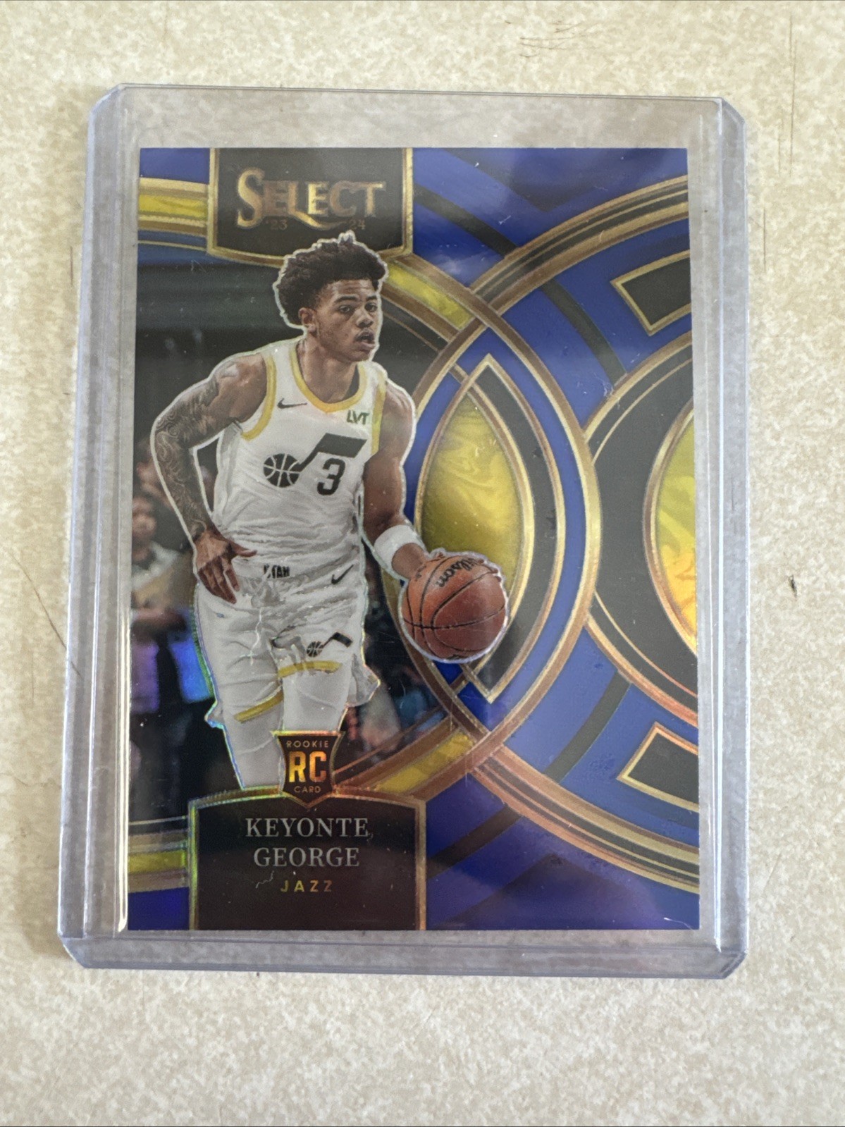 2023-24 Panini Select - Premier Level Keyonte George #109 Blue Prizm (RC)