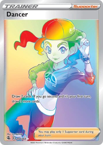 Pokemon Fusion Strike Rainbow Rare Dancer 274/264 - Near Mint (NM)