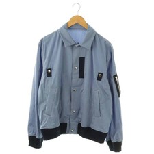 Sacai 25AW Poplin Striped Paneled Bomber Jacket Men  s Used Style