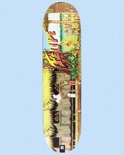 RARE Plan B Skateboard Deck Felipe Gustavo World Warrior Street Fighter 8.0"