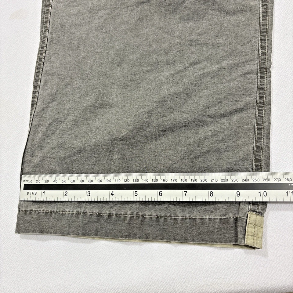 Bugle Boy Cargo Pants Men’s 36x32 Granite Baggy Skater Belted Vintage 90s Y2KVtg - Image 4 of 4