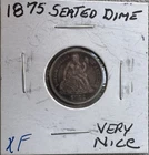 1875 Seated Liberty Dime 10c