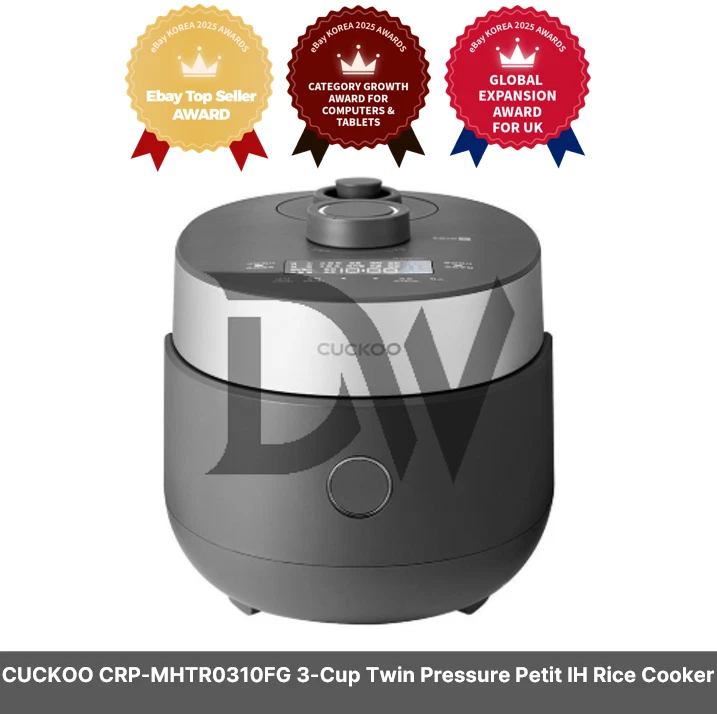 CUCKOO CRP-MHTR0310FG 3-Cup Twin Pressure Petit IH Rice Cooker / 220V / EU PLUG
Opens in a new windo