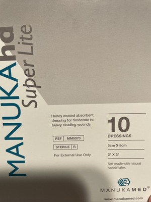 MANUKA HD SUPER LITE HONEY DRESSING 10 2 X 2  New!!
