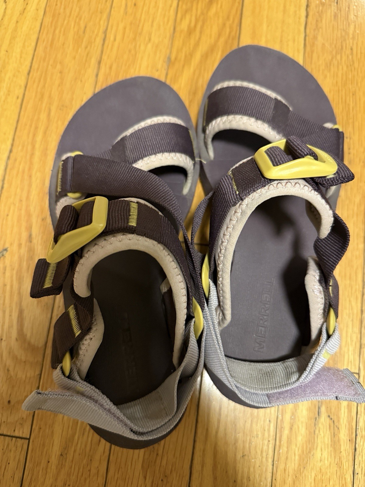 Sandali donna Merrell taglia 7 cinturino alpino burlwood cinturino sport outdoor trail