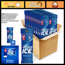 Sugar-Free Peppermint Chewing Gum - 60 Packs, 960 Total Pieces, Fresh Breath
