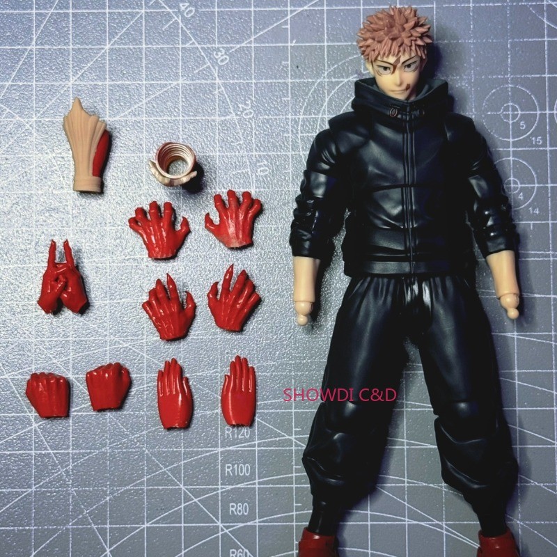 1/12 Jujutsu Kaisen Hand Accessories Model For 6"SHF Itadori Yuji Body（No Figure