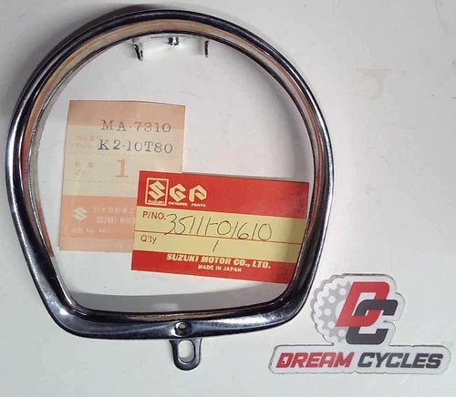 HEAD LAMP RIM | OME-PLATED UP TO E.NO. M10