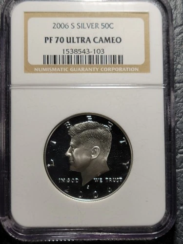 2006 S Kennedy Silver 50C Half Dollar NGC PF70 Ultra Cameo