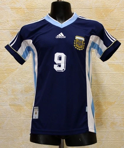Argentina national team 1998 soccer jersey Batistuta #9