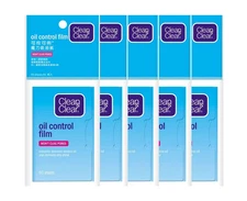 Clean & Clear Oil Control Film Blotting Paper 60 Sheets (Pack of 5) 300 Sheets