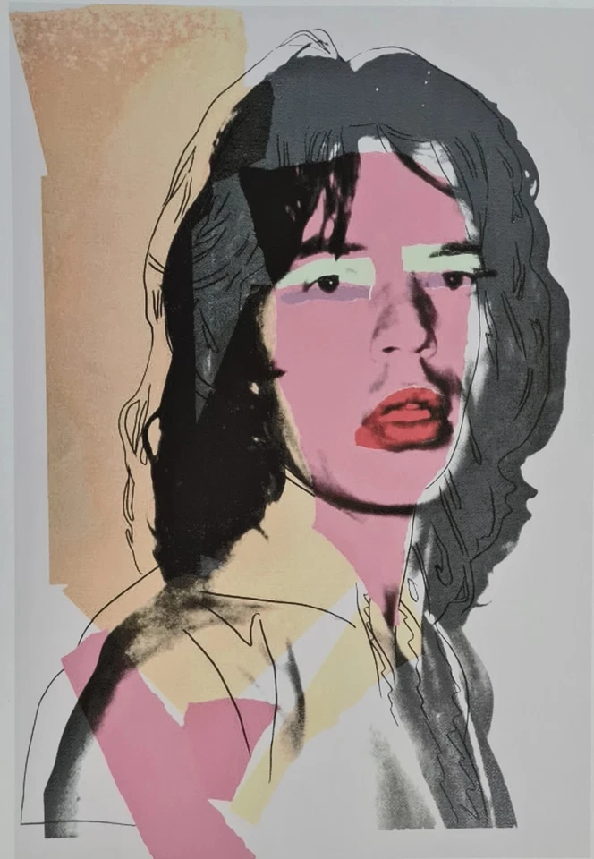 ANDY WARHOL * Mick Jagger * 57 x 38 cm * signed lithograph * limited # xx/100 - Bild 2 von 4