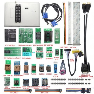 Industrial-Grade Versatile USB EMMC Programmer with QFN8/PLCC32 Adapters