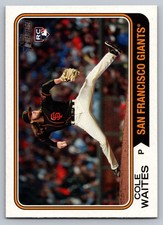 Cole Waites RC 2023 Topps Heritage #258 Rookie San Francisco Giants