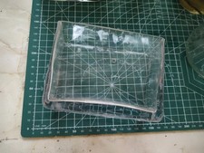 Glas Rechteck Vase Kerzenhalter / Blumenvase / Pflanztopf - 12,5 x 9,5 x 5,5 cm
