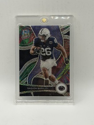 Panini 2023 Chronicles Draft Picks Spectra Saquon Barkley #93 Meta Prizm /49