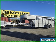 2026 Delta Trailers 6X16 500 ES Gooseneck Live Stock Trailer New