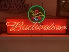 A 4 Ft. Budweiser Vintage Neon Advertisement Sign. Works Perfect Great Condition
