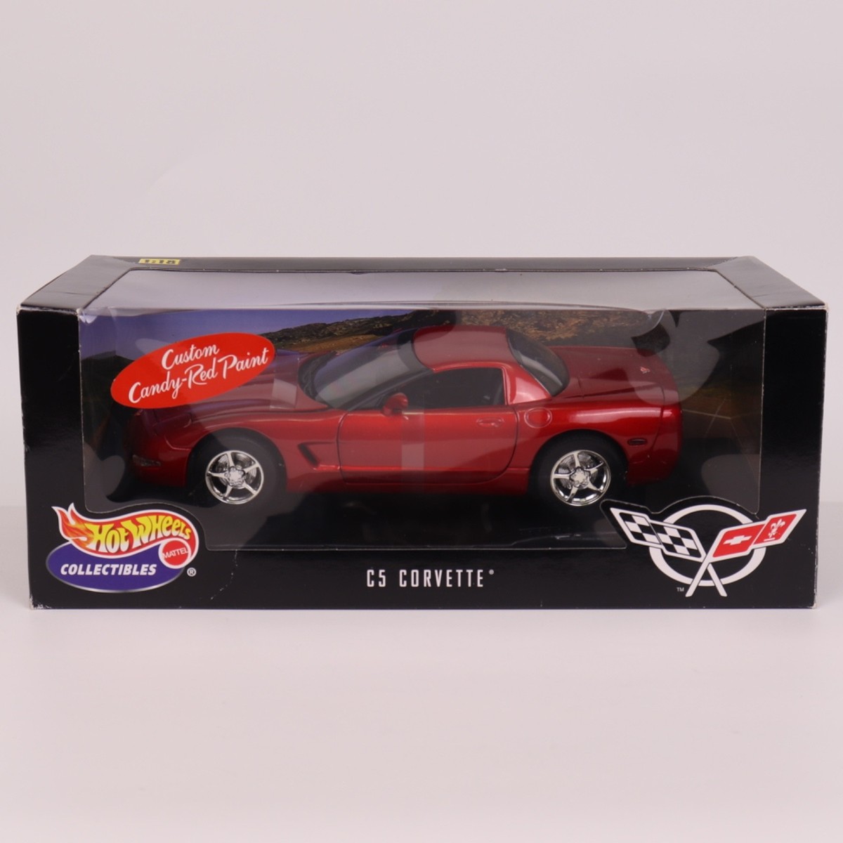 Hot Wheels Collectibles Chevrolet C5 Corvette Custom Candy-Red