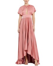 Mac Duggal Front Cutout Pleated High-Low Dress Women's