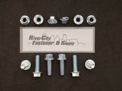 (6) M10-1.25 x 35 J.I.S. Small Flange Head Hex Bolts & Nuts M10x1.25 Fine Thread