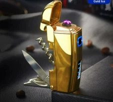 Dual Arc Plasma Electric Lighter USB Rechargeable, multi function,outdoor new