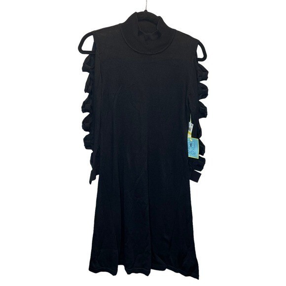 (取寄) シーシー レディース カラード ボウ ネック パフ スリーブ ニット ドレス CeCe women Collared Bow Neck Puff Sleeve Knit Dress Rich Black CeCe Bow Sleeve Sweater Dress Rich Black Medium New | eBay