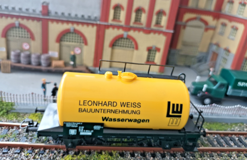Wagon-citerne/wagon-citerne Märklin 00754-24 H0 Leonhard Weiss construction sans emballage d'origine (EC-5) - Photo 1/6