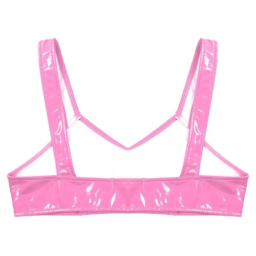 Wetlook Open Cup Shelf Bra Sexy Women Lingerie Bralette Bra Top Wire-free Bra - Picture 32 of 43