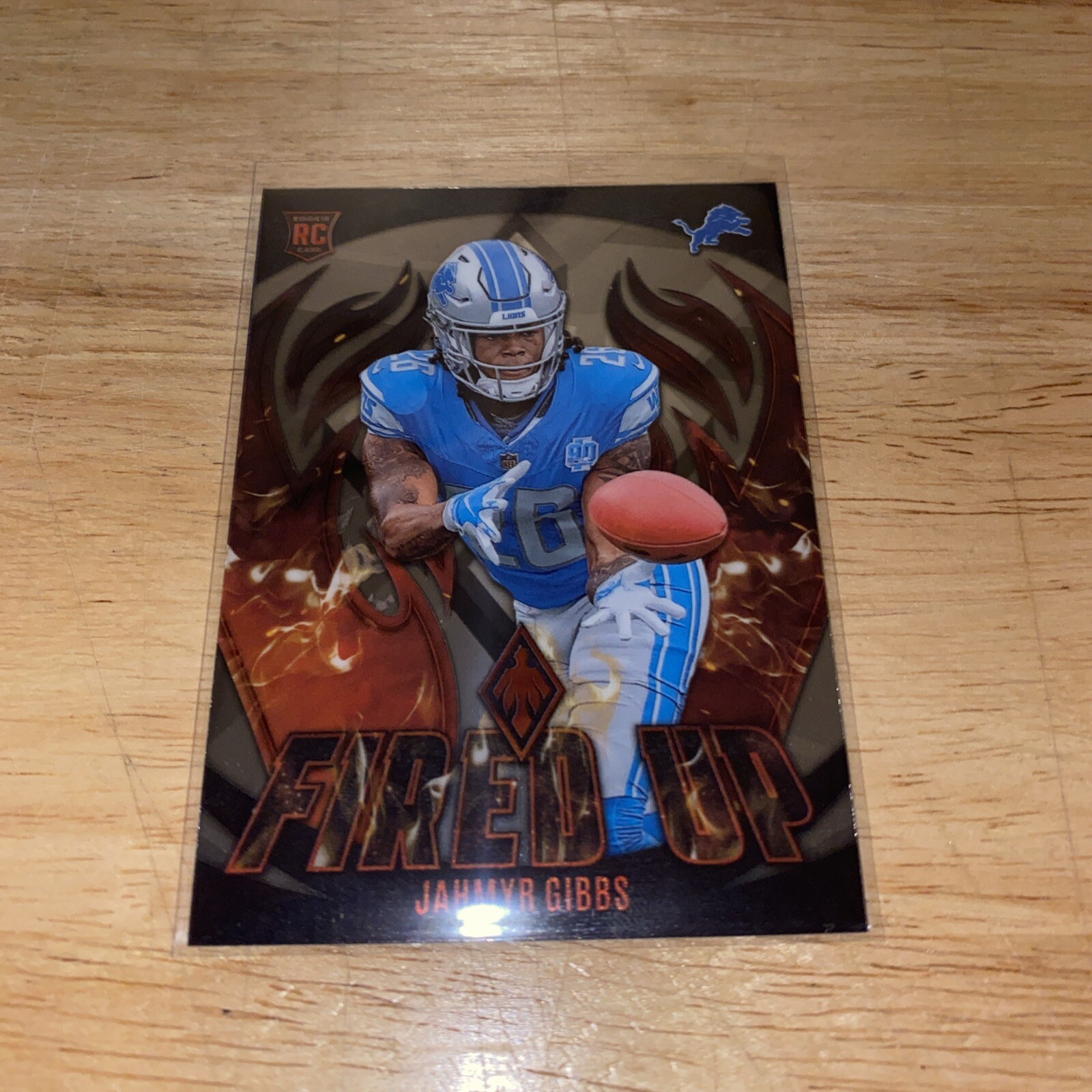 2023 Panini Phoenix - Fired Up Silver #FU-10 Jahmyr Gibbs (RC)