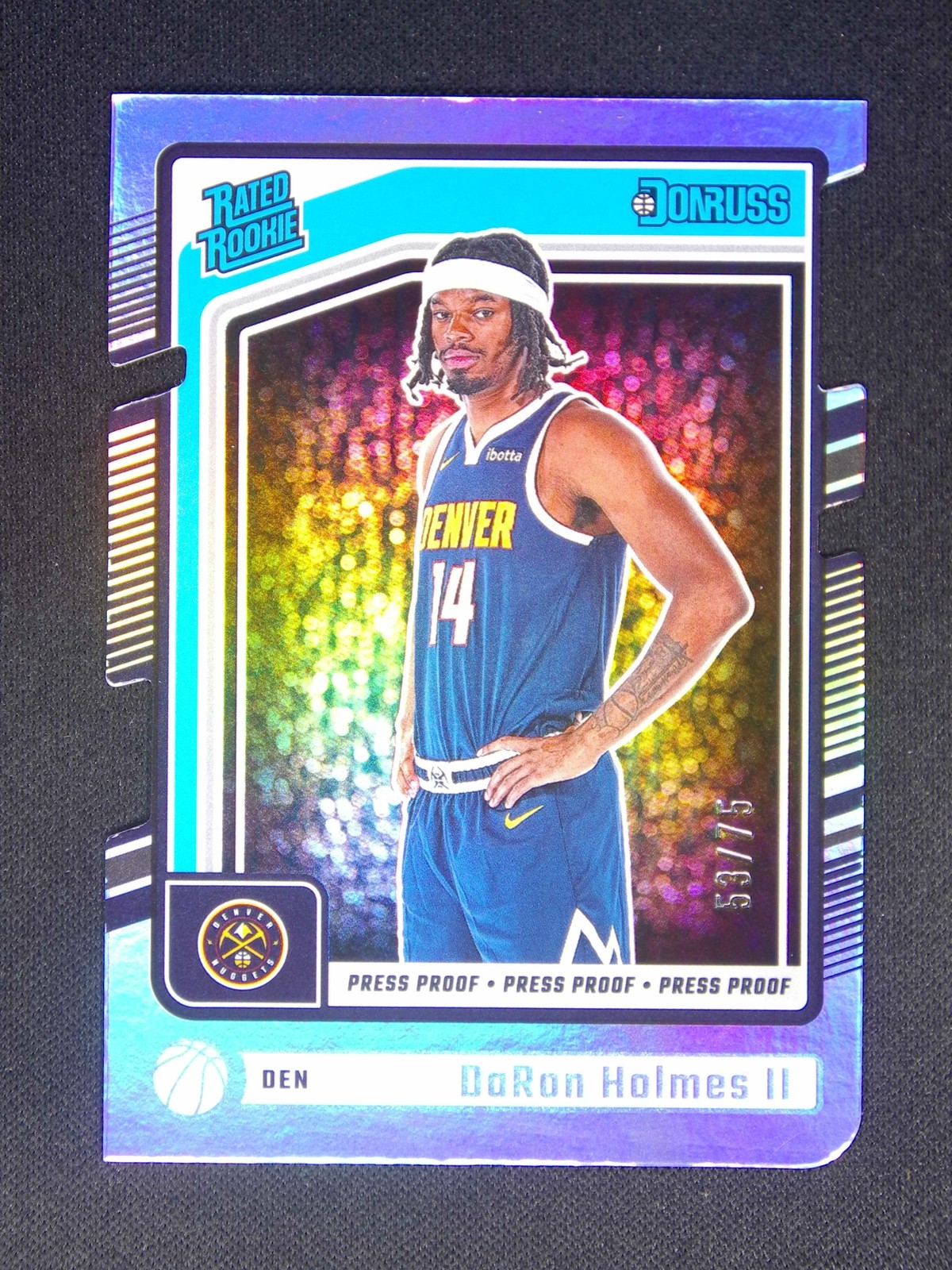 2024-25 Panini Donruss DaRon Holmes II #213 Press Proof Silver Die-Cut /75