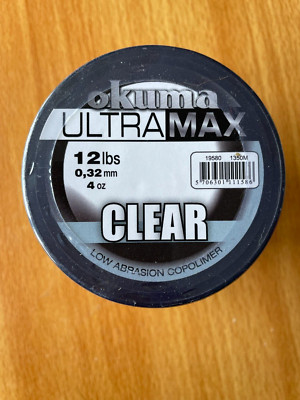 Okuma Ultramax 0,32 mm 4oz 1/4lbs 12lbs Clear Monofile Angelschnur Bulk