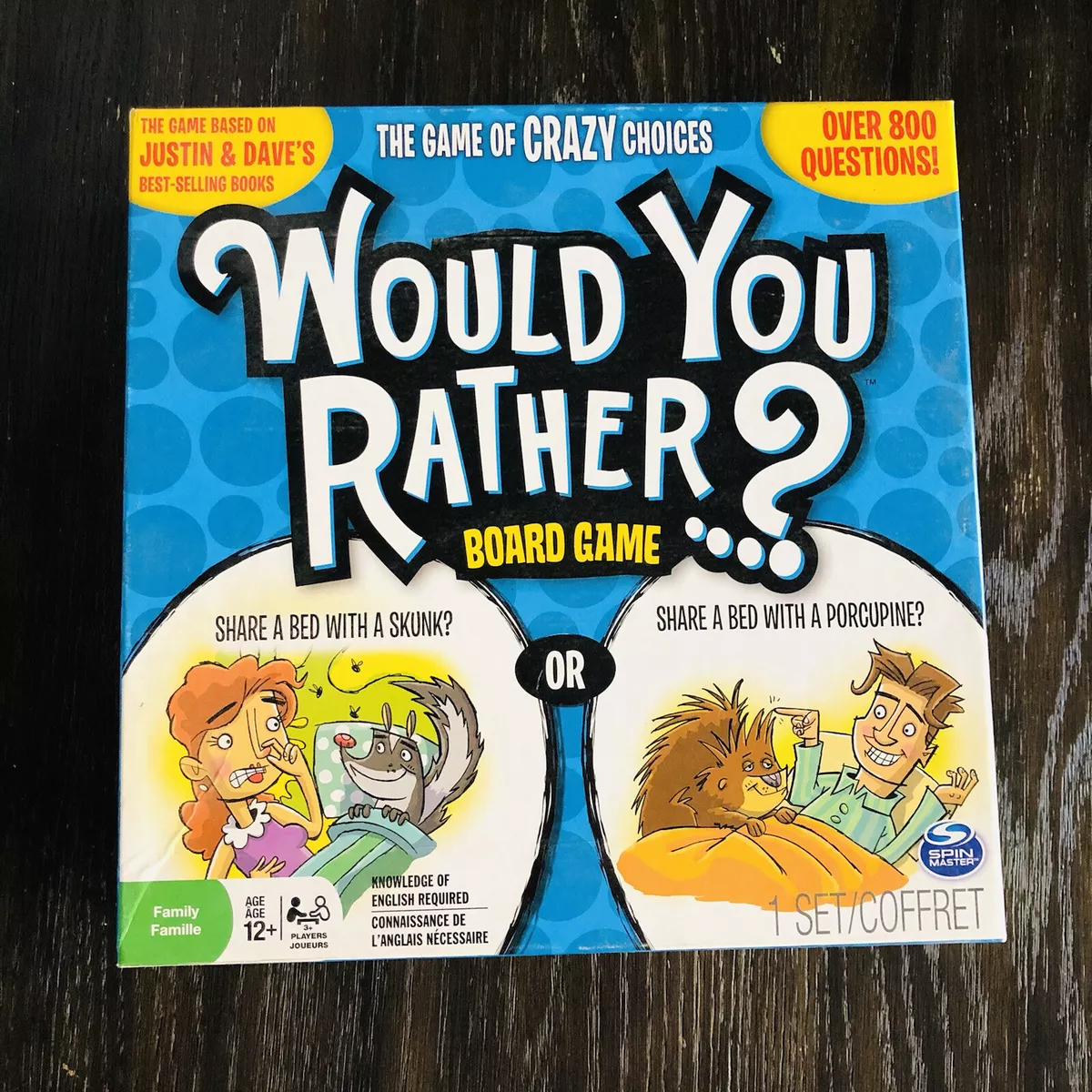 Spin Master Games Would You Rather Board Game