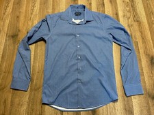 Nautica Shirt, Men's Size 14-14.5 32/33, Small, Blue, Button Up, Slim Fit