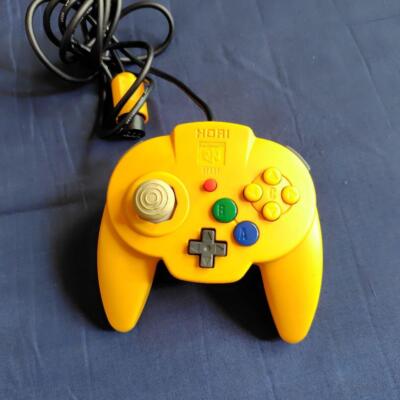 Nintendo 64 HORI PAD MINI N64 Original Officia Yellow Controller Genuine JAPAN