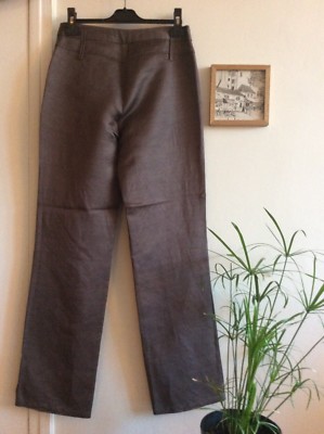 Tailleur (veste + Pantalon) Zapa Gris à Reflet Rose - Taille 38, Occasion Très Bon état